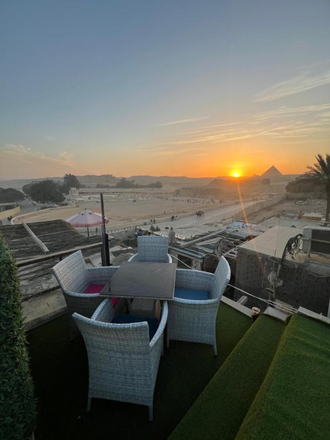 Blue Scarab Pyramids View Cairo